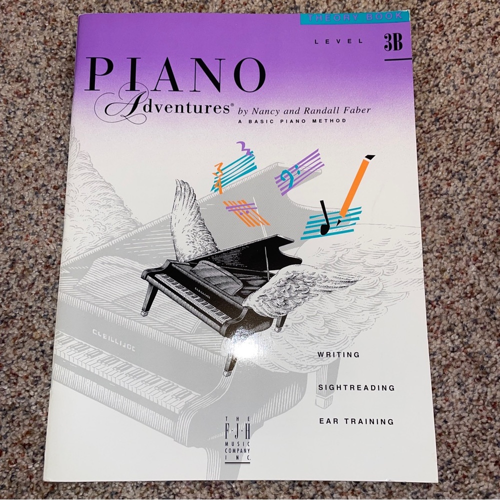 Piano Adventures Level 3B theory book